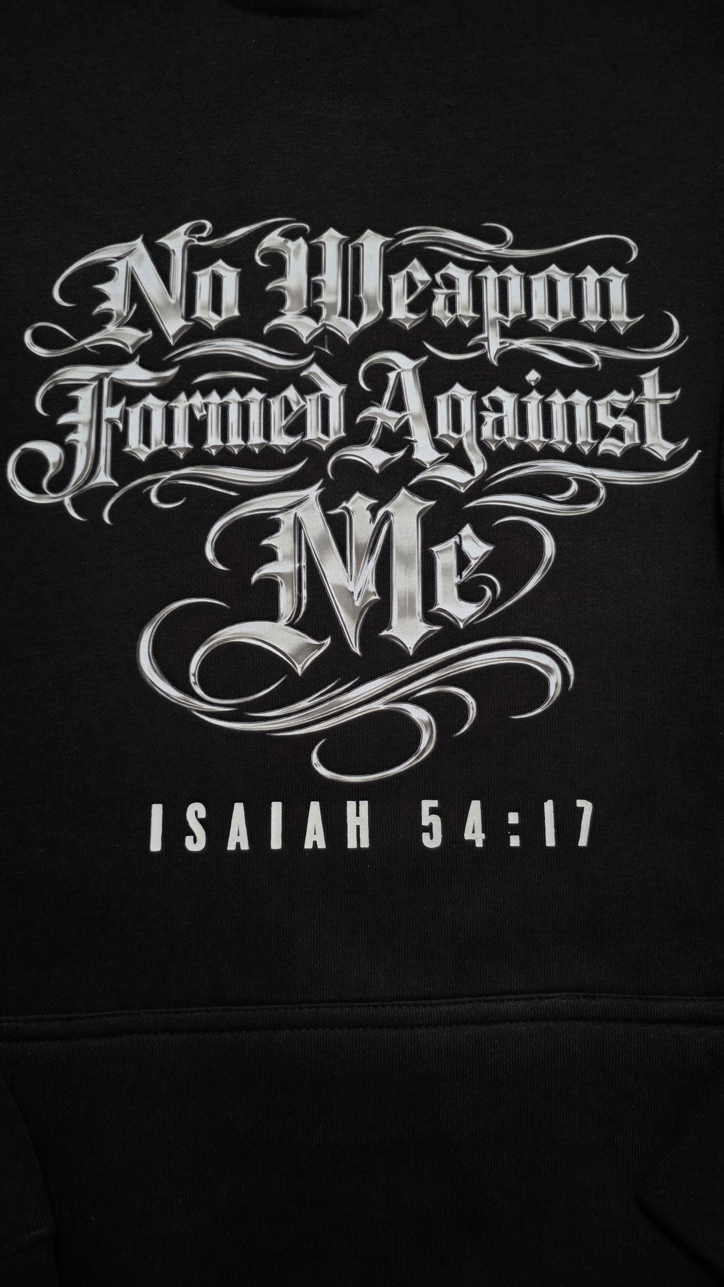 No Weapon Formed Against Me Hoodie (Black)