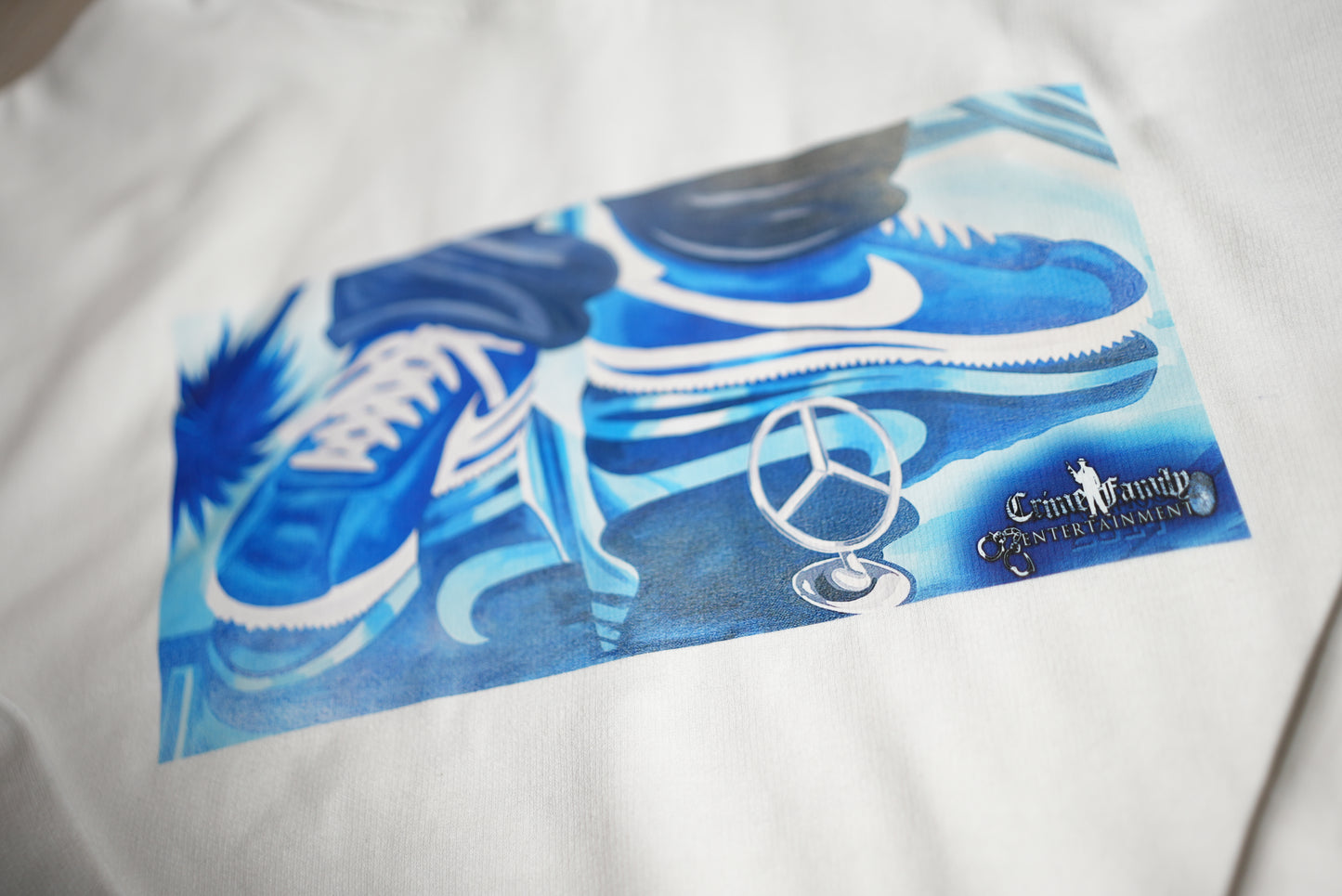Blue Cortez Hoodie (White)