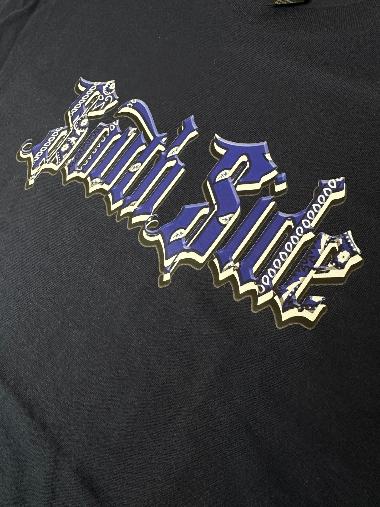 A SouthSide Blue Bandana print TShirt (Navy Blue)
