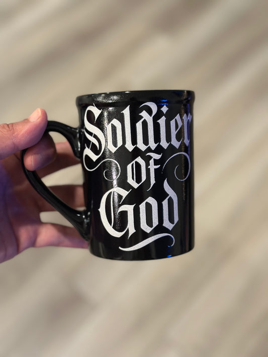 A Soldier Of God Coffee Mug (Black)