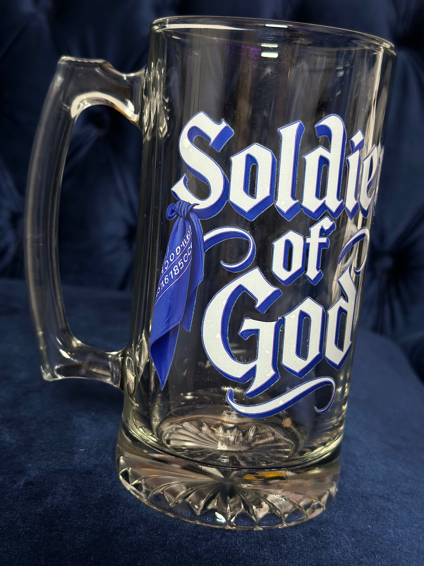 A Soldier Of God Glass Beer Mug