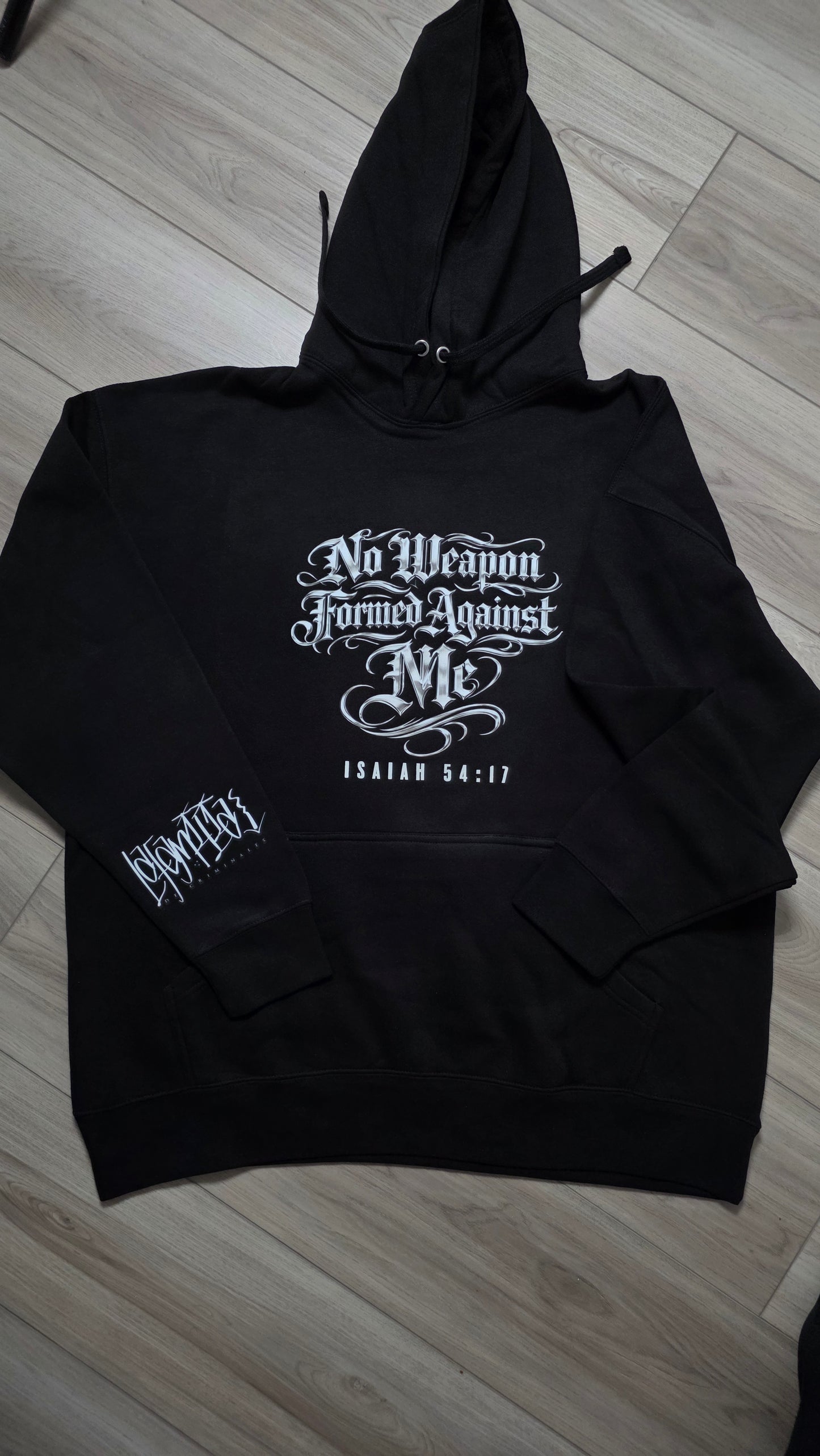 No Weapon Formed Against Me Hoodie (Black)