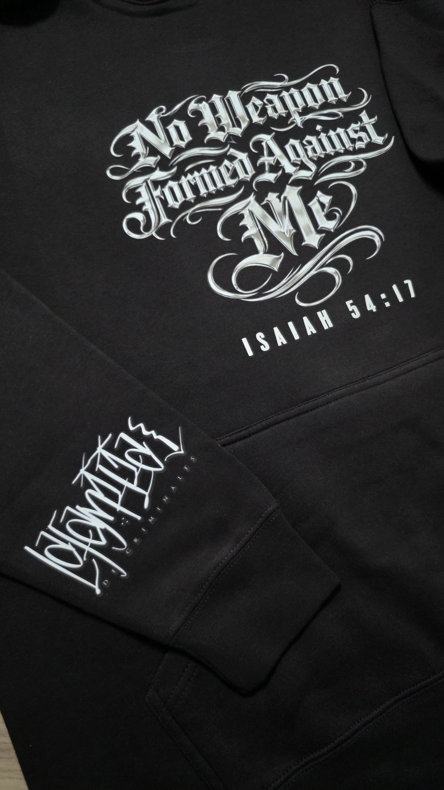 No Weapon Formed Against Me Hoodie (Black)