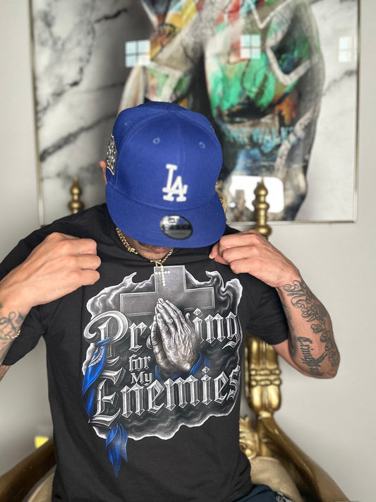 A Praying Of My Enemies   T Shirt (Black)