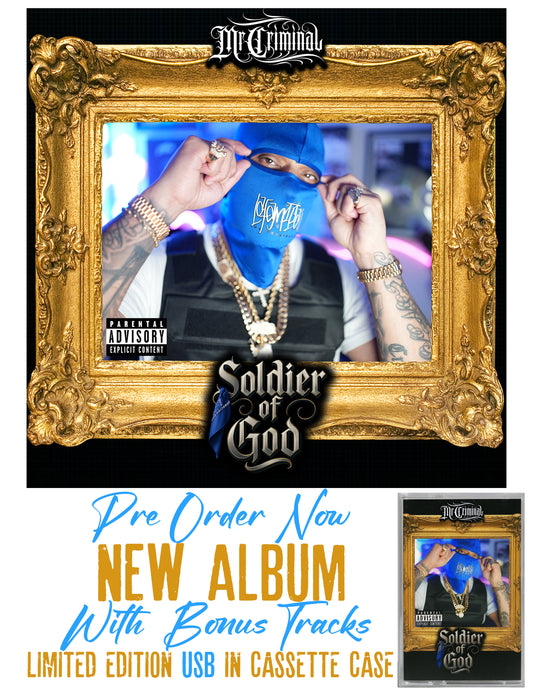 A "Soldier Of God" Pre Order Limited Edition USB in Signed Cassette Case (With Bonus Tracks) Releases August 28th 2025